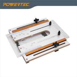 POWERTEC 71399 Router Fluting Jig, Router Jig for Precise Flutes, Router Table Accessories