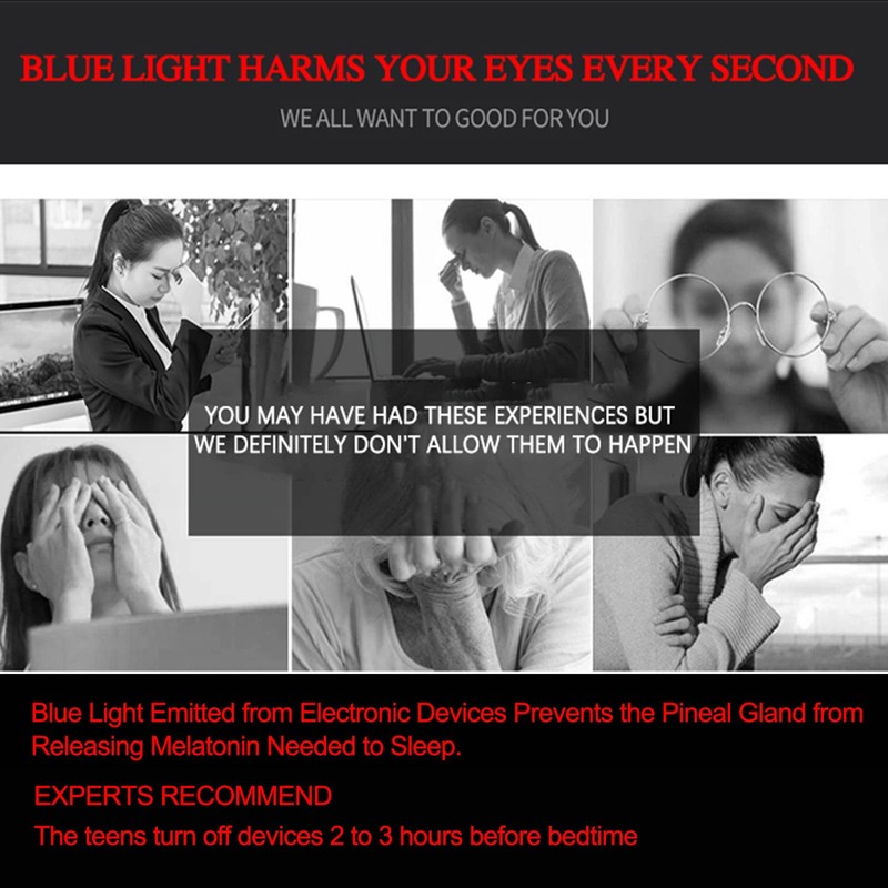 COOSKIN 2 Pcs Anti Glare Blue Light Screen Protector Eye