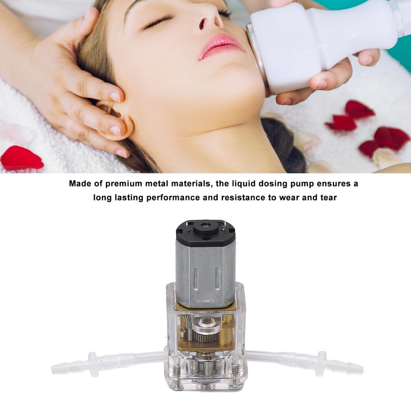 Mini Peristaltic Pump Transparent Shell 1ml/min Flow 0.001m Lift Liquid
