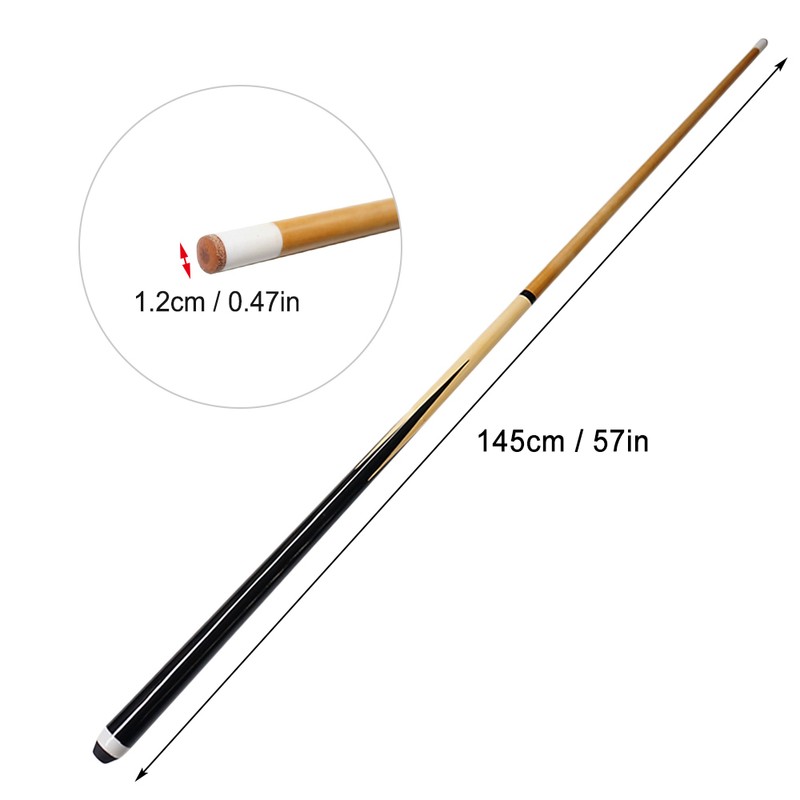 Billiards Cue Children's/Adult's Pool Stick Whitewood Rear Fork Design 1/2