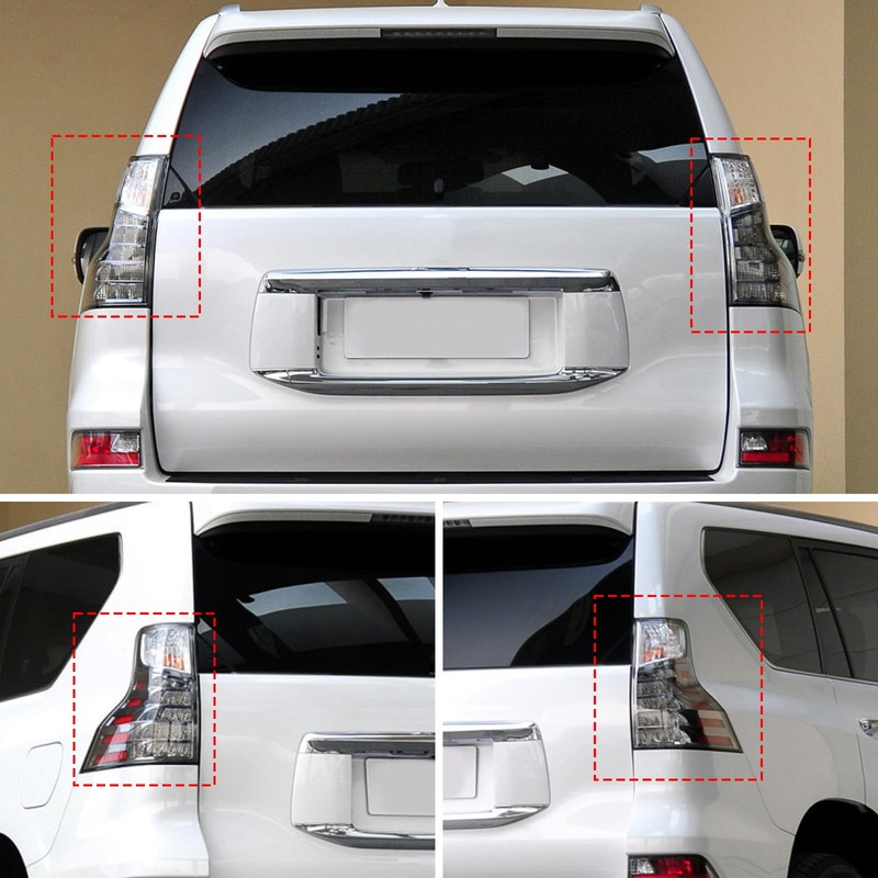 Bekantogy 2PCS Car Smoked Black Taillight Cover Compatible with Lexus