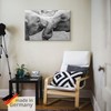 ARTLAND Wanddeko Leinwand Bilder Wandbild 30x20 cm Tiere Elefant U5SZ