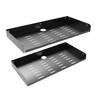 JINGCHENGMEI 2 Pcs of Metal Floating Shelf Wall Mounted for