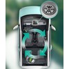 Baceyong Car Fan, 12V Heavy Wind Creative Four in One