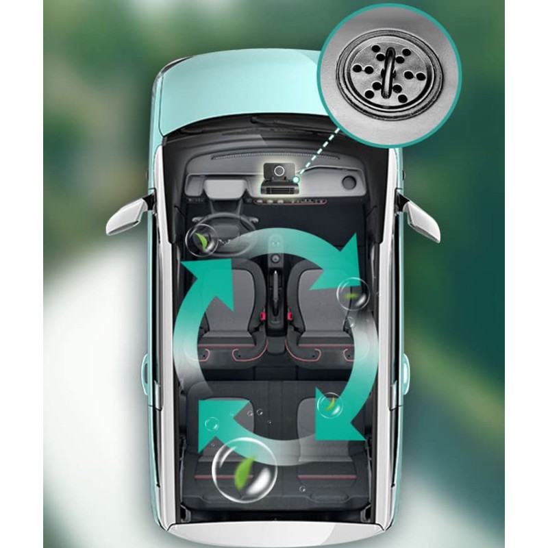 Baceyong Car Fan, 12V Heavy Wind Creative Four in One