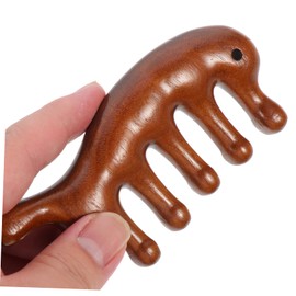 Mikinona 4pcs Wide Tooth Scalp Brush Comb Sandalwood Detangler for Men Boys and Girls Natural Hair Detangler