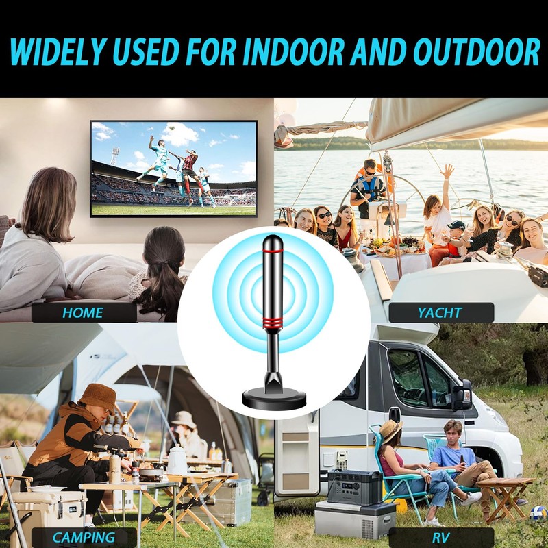TV Antenna for Smart TV Indoor, 44.36 Miles Range Digital
