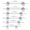 6PC NEW Double Box End Ratcheting Wrenches Extra Long Metric