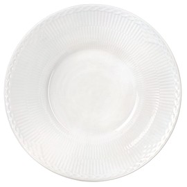 Royal Copenhagen 1061054 White Fluted Half Lace Deep Plate, Deep Plate, 9.4 inches (24 cm), Wedding Gift