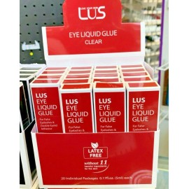 LUS 20 pcs LUS EYE LIQUID GLUE Double Eyelid Eyelash Clear Adhesives