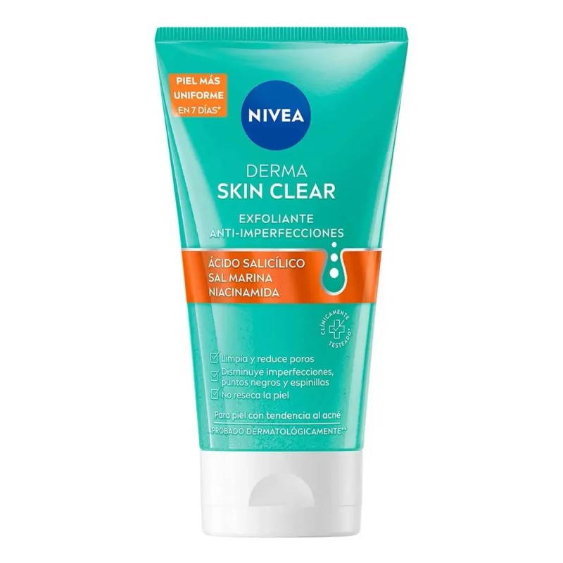 Nivea Derma Skin Clear Exfoliante 150 ml Anti-Imperfecciones Piel Grasa