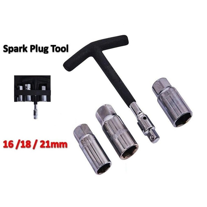 Mr. Gadget's Solutions 4pcs T-Bar Spark Plug Spanner Wrench Set