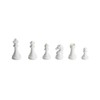 Deluxe Black & White Chessmen with Leatherette Chessboards