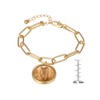 American Coin Treasures Irish Penny Coin Elongated Link Bracelet |