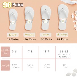 Wholesale Flip Flops, 96 Pairs Case, Men Women Kids, Wedding, Beach, Pool Party, Bulk Pack Slippers