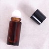 YuanHolumid 2Pcs Brown 50ml Glass Essential Oil Roller Bottles Refillable
