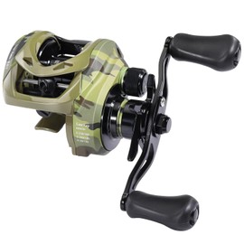 Sougayilang MAX Baitcasting Reel 8.0:1 High Speed Fishing Reel 18LB Carbon Fiber Braking Force Baitcaster Fishing Reels with Magnetic Brake System
