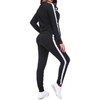 KANSOON Sudadera de dos piezas con cuello redondo y pantalones