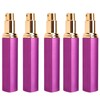 5pcs Travel Spray Bottles Eletrolytic Aluminium 12ml Refillable Perfume Bottles