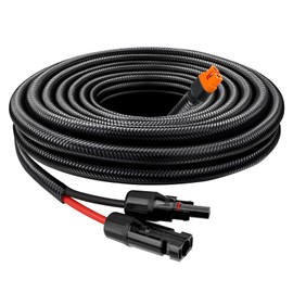 MOOKEERF Solar to XT60i Cable 10AWG with Flame Retardant Protective Sleeving - 8FT Solar Panel to XT60i Adapter Connector XT60i-F Extension Cable for Portable Power Station Solar Generator