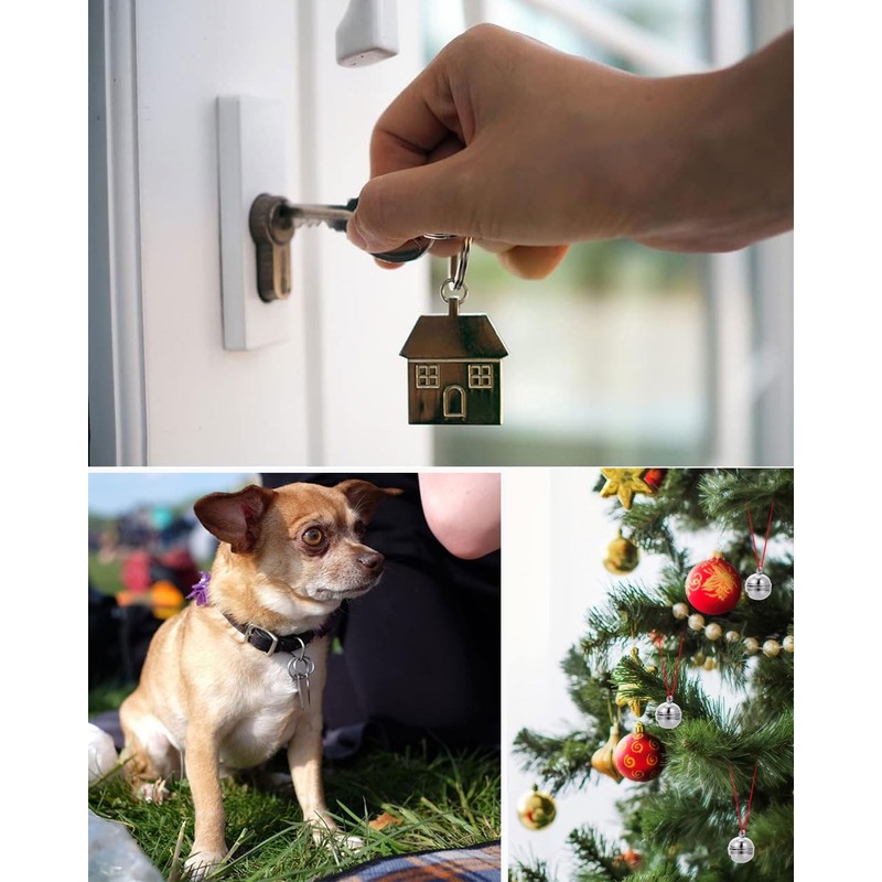 LEEQ 3pcs Extra Loud Bells for Cat Dog - Pet