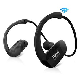 Pyle Upgraded Waterproof MP3 Player - V2 Flextreme Sports Wearable Headset Music Player 8GB Underwater Swimming Jogging Gym Earphones Rechargeable Flexible Headphones USB Connection9 - PSWP29BTBK