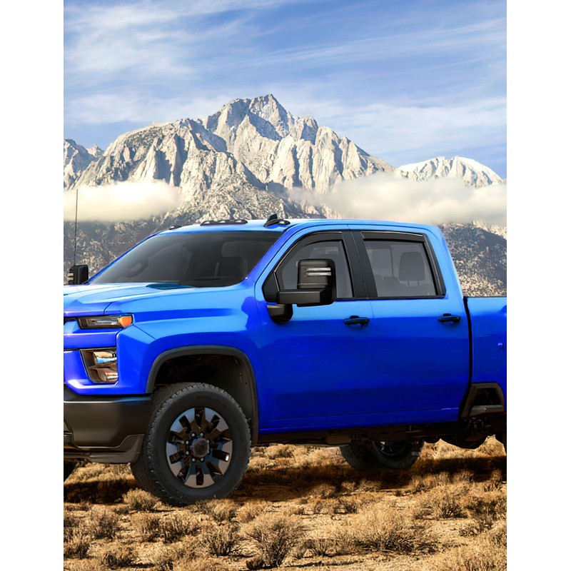 Deejecsun in-Channel Window Rain Guards Fit for Chevy Silverado 1500/GMC