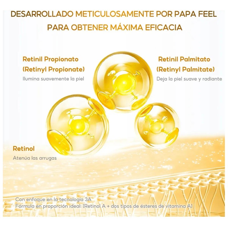 Papa Feel Crema Facial Retinol 30g Pack Todo Tipo Piel