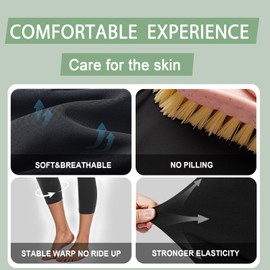 NEW YOUNG 3 Pack Capri Leggings for Women with Pockets-High Waisted Tummy Control Workout Gym Yoga Pants