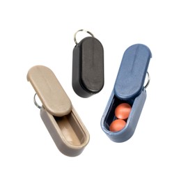 Pill Pod Micro Magnetic Keychain Pill Holder 3-Pack - Compact, Durable, Lightweight with Sleek Minimalist Design - Secure, Discrete, Portable Pill Holder Keychain (Luxe 3-Pack)