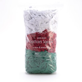 Friendly Loom | 10” PRO-Sized Bright Holiday Themed Potholder Weaving Loops | Craft 6 Cotton Potholders