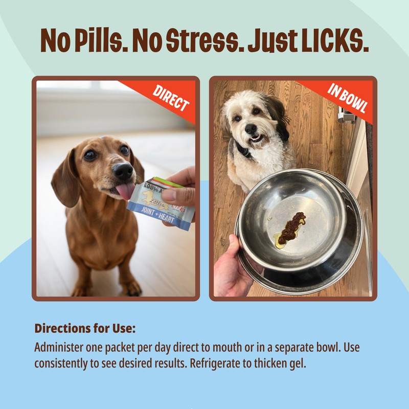 Licks Pill-Free Small Breed Dog Joint and Heart - Glucosamine