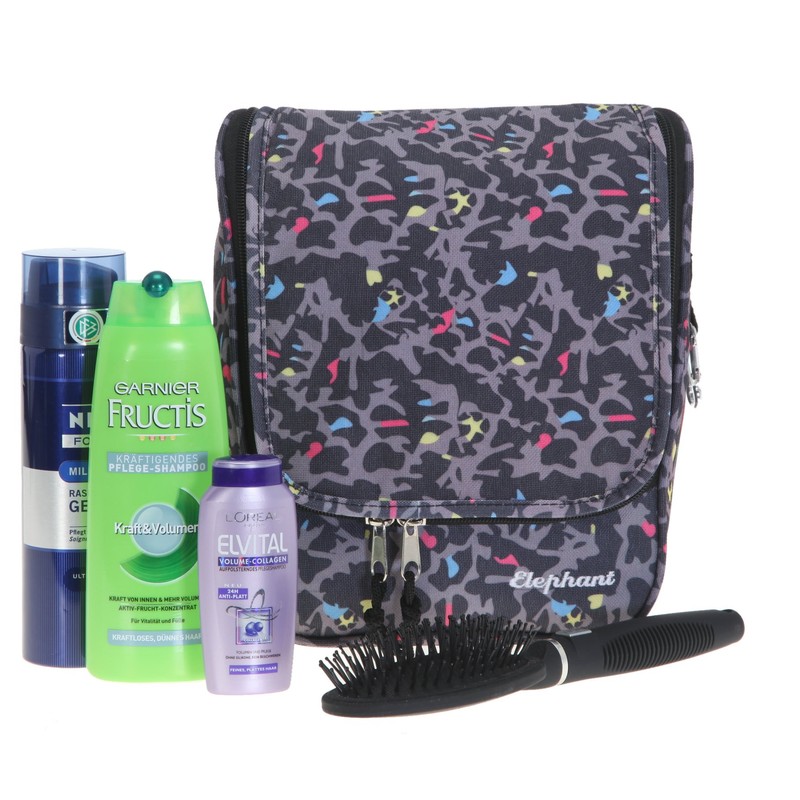 ELEPHANT Toiletry Bag Wash Bag Beauty Case for Hanging /