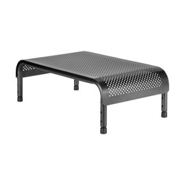 Allsop Metal Art Ergo 3 Adjustable Monitor Stand, TV / Laptop Riser, 3 Height Levels with Micro Leg Adjustments, Non-Skid, Holds 35 lbs (06494)