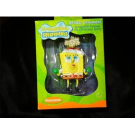Spongebob Square Pants Catches the Christmas Spirit Snowflake Ornament 2004