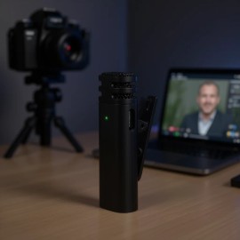 Wireless Microphone Clip On Omnidirectional Noise Reduction Live Streaming Equipment Receiver With 1 MicType: Receiver with 2 Wireless Microphones