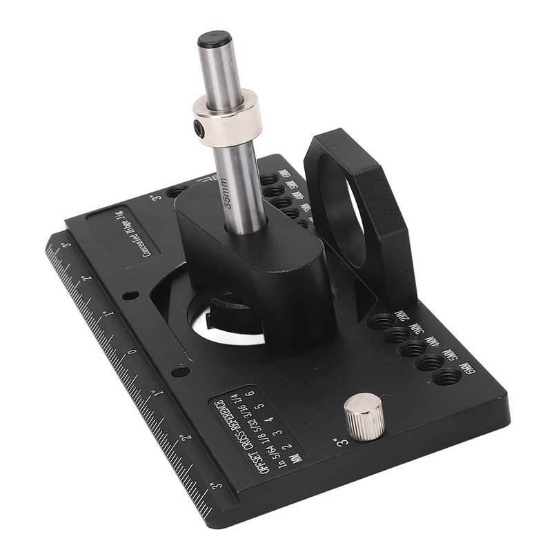 Concealed Hinge Jig Kit 35mm Woodworking Metal Hole Drilling Mounting