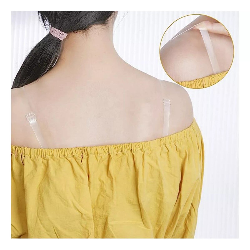Jands Tirantes Transparentes Ajustables Para Brasier Dos Pares