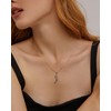 Mesovor 925 Sterling Silver Initial Necklace for Women, Dainty Sterling
