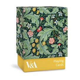 Museums & Galleries Artistic Playing Cards - V&A Botanical Design - Classic Deck of 52 Cards with Jokers - Leicester Wallpaper by J.H. Dearle