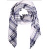 Bufanda de tartán con bufandas de gran tamaño para mujer,