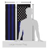 Americana Home & Garden US Thin White Line House Flag