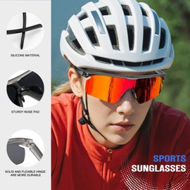 KALIYADI Polarized-Sunglasses-Men Mens-Sunglasses Sports Sun Glasses: UV400 Protection for Fishing Golf Running