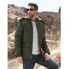 MAGCOMSEN Mens Jacket Winter Parka With Hood Thicken Warm Puffer
