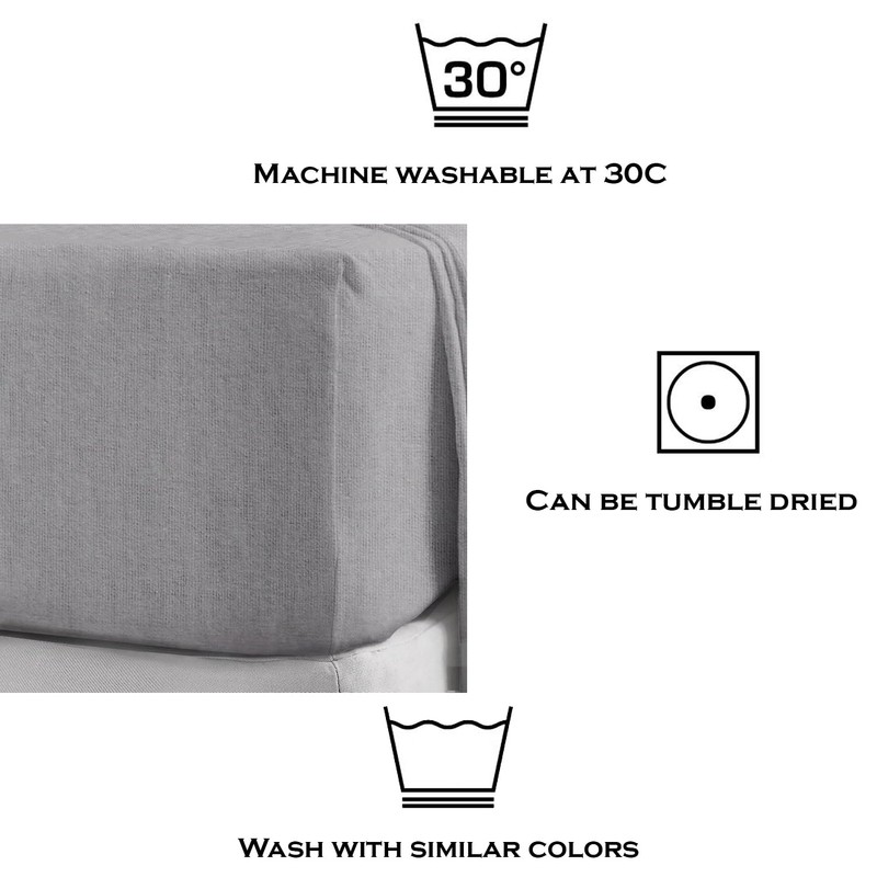 KHIM® 100% Soft Brushed Cotton Flannelette | 16Inch/40CM Extra Deep