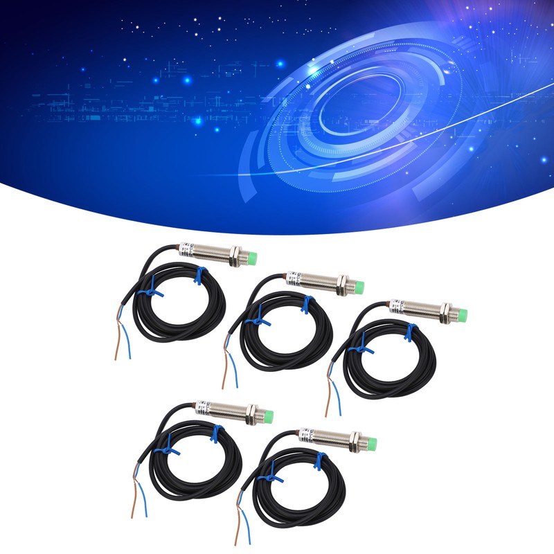 5 Pcs Proximity Switch M12x1 2 Wire Normally Closed 4mm