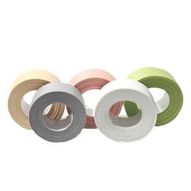 Caulk Tape Self Adhesive，Shower Bathtub ，Bathroom Sink，Toilet Edge Protector，Protector with Sealing Tool （Size: 125.98 * 2.36 inches）.