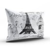 Hoooottle Custom Hot Romantic Black White Paris Eiffel Tower Collage