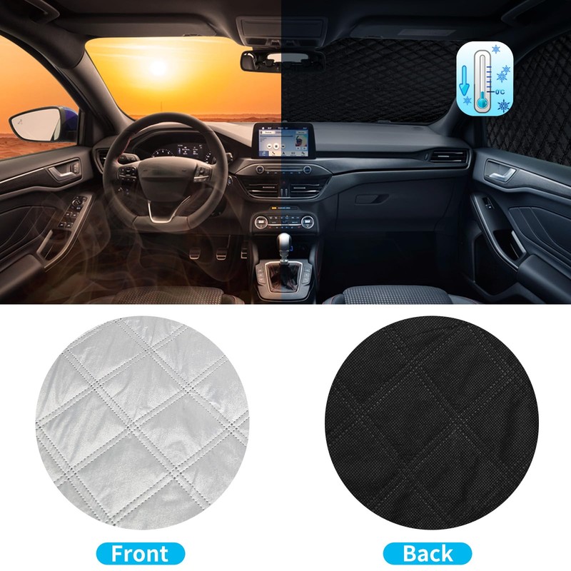 RASHION Windschutzscheiben Abdeckung Kompatibel mit Citroen Berlingo Peugeot Partner Opel