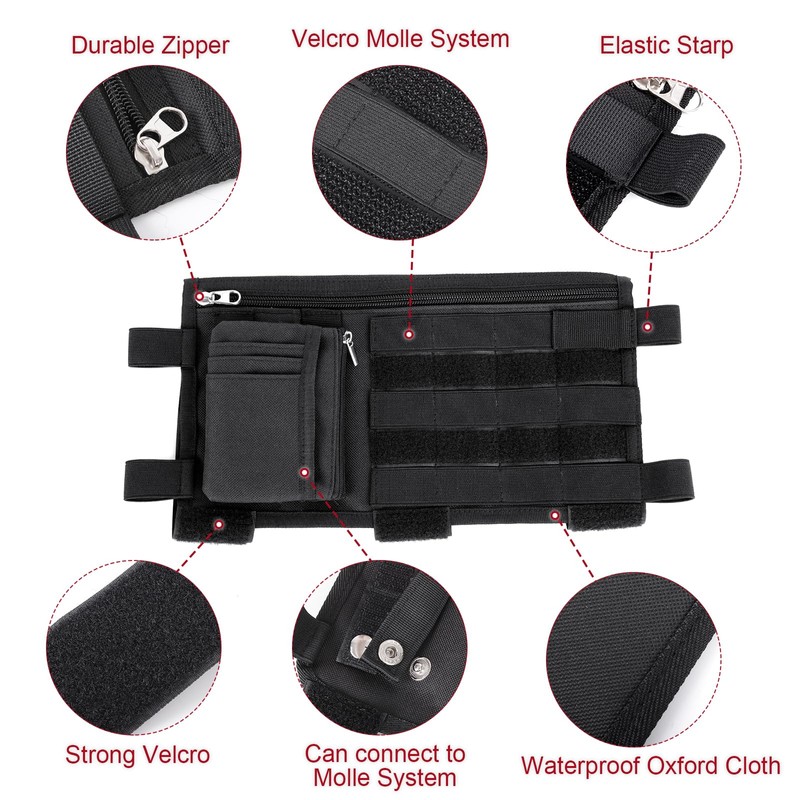 OMU Molle Visor Panel Organizer, Tactical Car Sun Visor Cover